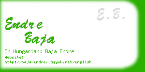 endre baja business card